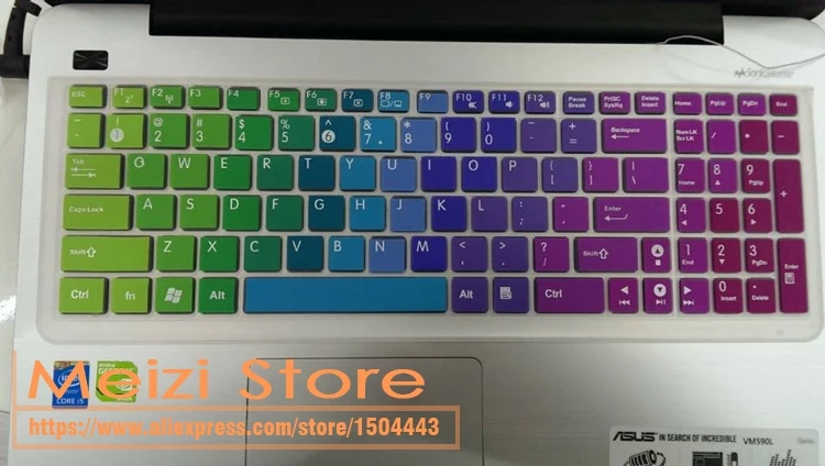 15-дюймовая Клавиатура для ноутбука силиконовая защитная крышка клавиатуры Asus K53S