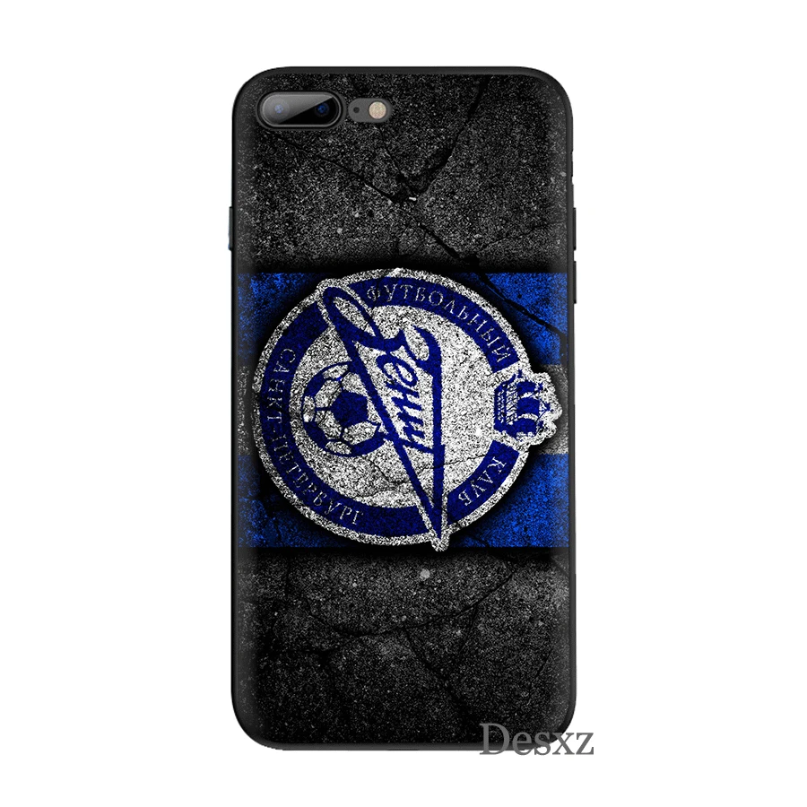 Cell Phone Case Silicone TPU for iPhone 7 8 6 6s Plus iPhone 11 Pro X XS Max XR 5 5s SE Cover Zenit football Club Logo Shell