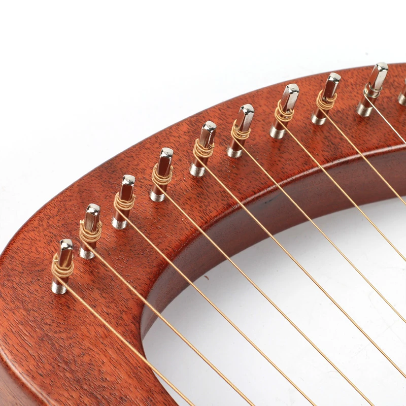 16 струн деревянная арфа металлические струны из красного дерева твердая лесенка