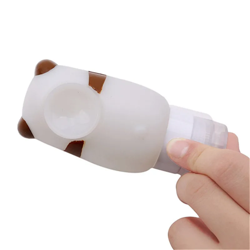 Пустая бутылка для шампуня в форме животного из пищевого силикона путешествий