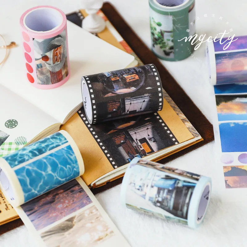 65 мм японская кавайная винтажная Маскировочная Васи лента креативная