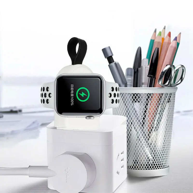 Портативное магнитное Беспроводное зарядное устройство USB для Apple Watch iwatch Series 1 2 3 4