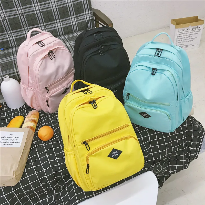 Большой женский рюкзак модные Mochila Feminina нейлоновые Наплечные сумки для