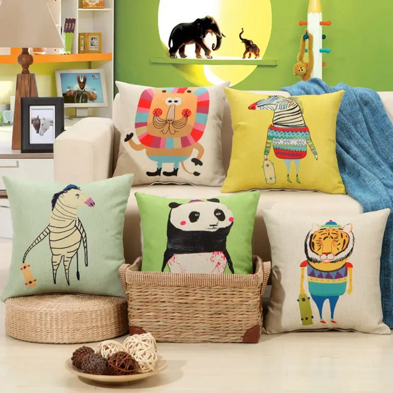 45*45 см квадратные декоративные для дома Чехлы на подушки с изображением