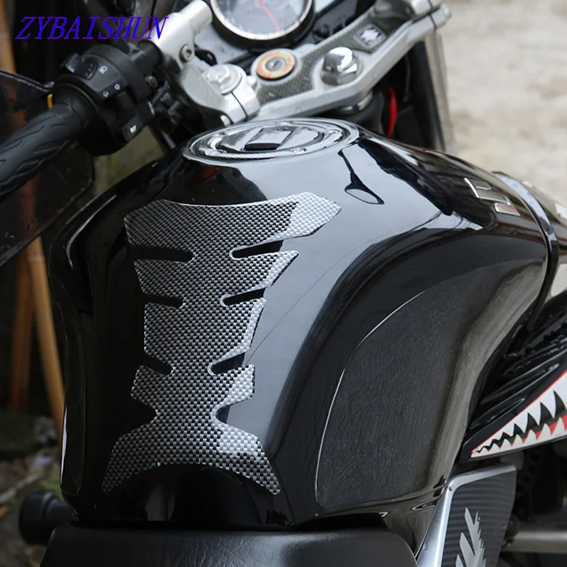 3D резиновая наклейка для мотоцикла протектор бака с газом топливным маслом