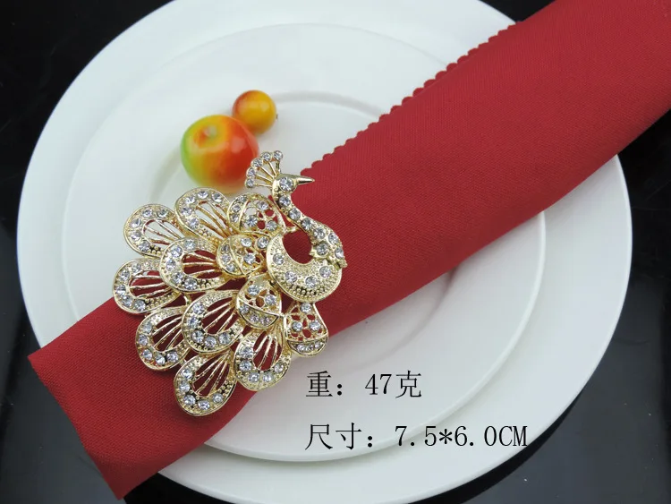 2 шт. кольца для салфеток в виде павлина|napkin rings|peacock napkinspeacock napkin ring |