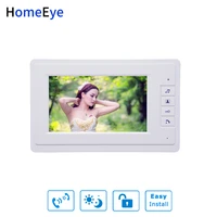 homeeye 7inch video door phone video intercom white color monitor monitor only
