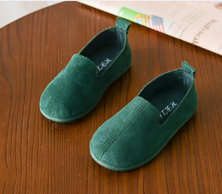 Осень 2018 детская однотонная обувь для малышей повседневная с мягкой подошвой