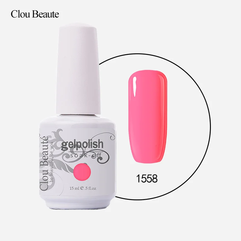 Clou Beaute 15 мл Гель-лак для ногтей замачиваемый УФ светодиодный маникюрный лак долговечные Лаки vernis Полупостоянный Гель-лак для ногтей