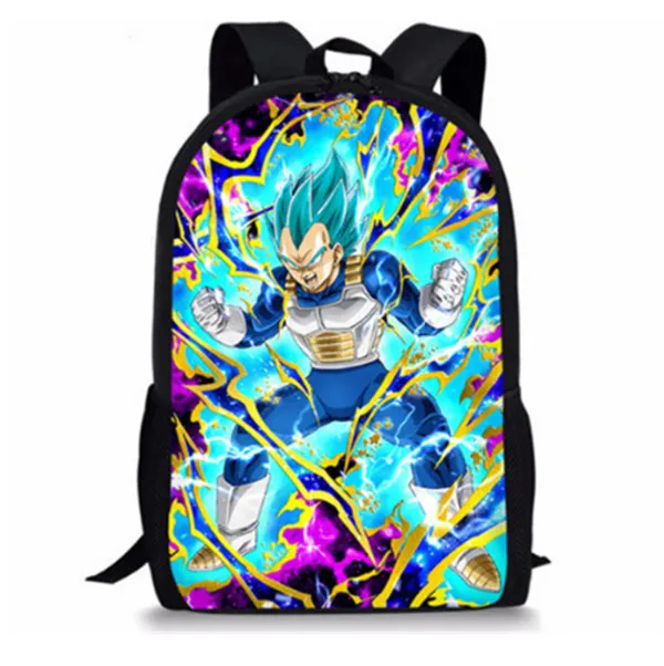 Nopersonality мультфильм аниме Dragon Ball Z Рюкзак Набор для мальчиков крутые дети Saiyan солнце Гоку Вегета рюкзак Детская школьная сумка - Цвет: H3547C