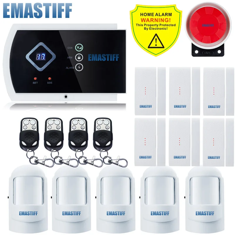 Bundle C G10A светодиодный дисплей Pet Immune PIR сенсор Поддержка Android APP 99+ 2 зоны Беспроводная GSM домашняя система охранной сигнализации - Цвет: Bundle C