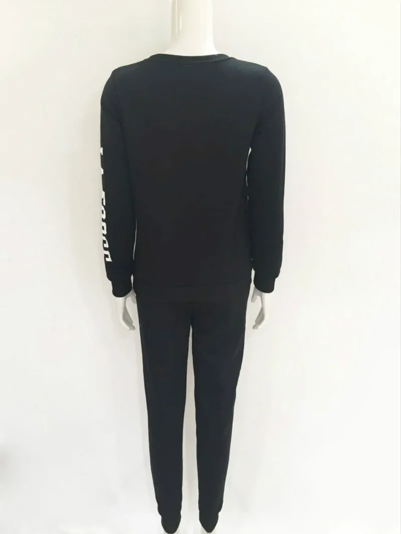 Комплект из 2 предметов женский серый брендовый спортивный костюм толстовка с