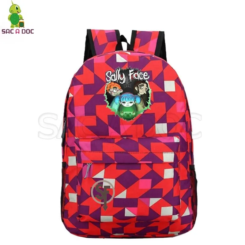 Sally Face игровой космический рюкзак, модный рюкзак для ноутбука, Мультяшные школьные сумки для подростков мальчиков и девочек, повседневный дорожный рюкзак - Цвет: 10