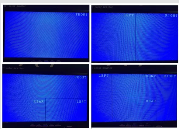 Система видеонаблюдения 7 дюймов монитор 4 Сплит Quad lcd с четырьмя IP67 камера заднего вида DC12-24V автомобиля автобуса грузовика