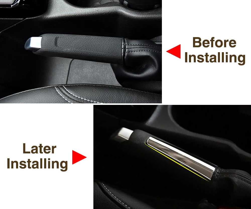 Стайлинг автомобиля хромированная отделка из АБС пластика ручка ручного тормоза