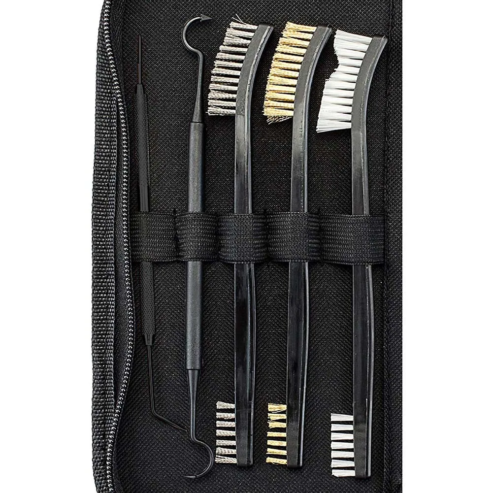 Набор для очистки Все в одном набор чистки щеток с рукояткой инструмент