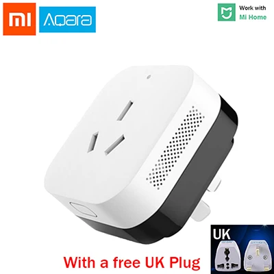 Add UK Plug Xiao mi Aqara Gateway 3 Aqara кондиционер Companion Gateway illu mi nation функция обнаружения работы с mi Smart Home наборы - Цвет: Add UK Plug