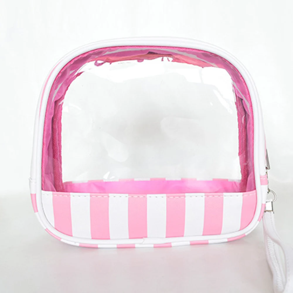 Косметичка для макияжа 2 шт./компл. волнистая полоска органайзер из ПВХ с принтом