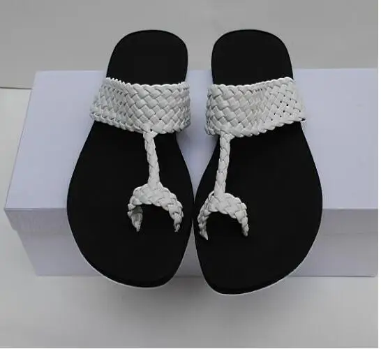 Мужские летние слиперы модные мужские крутые вязаные шлепанцы пляжные римские