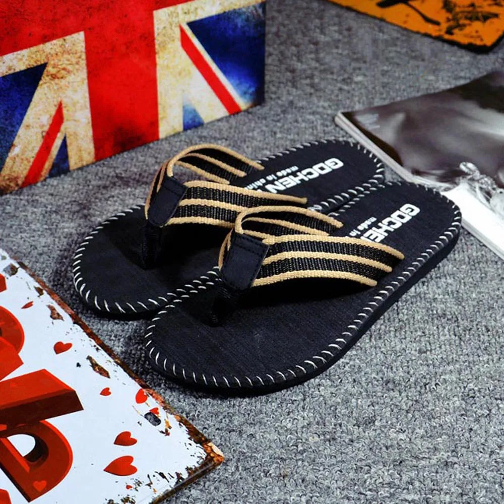 JAYCOSIN Мужские Женские парные летние полосатые шлепанцы обувь сандалии мужские