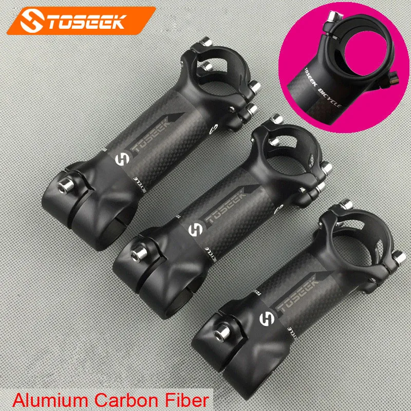Новый Стиль сплав углеродного волокна велосипед дорожный Mtb Stem 6 градусов Frok 28 бар