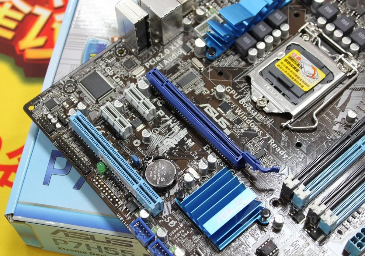 Asus P7H55-M настольная материнская плата H55 Socket LGA 1156 i3 i5 i7 DDR3 16G ATX UEFI биос оригинальная б/у материнская плата в продаже