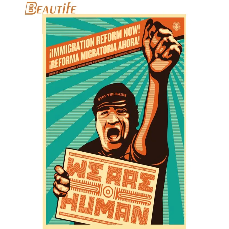 Горячая на заказ Shepard Fairey постер для декорации дома Модная шелковая ткань настенный плакат на заказ - Цвет: poster