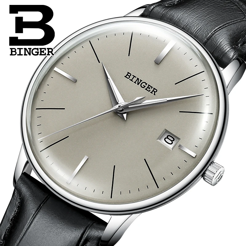 New Switzerland BINGER Luxury Brand Automatic Mechanical Men's Watches Sapphire Waterproof Auto Date Reloj Hombre Clock B5078M-5