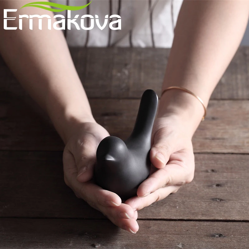 ERMAKOVA 2 шт. набор керамическая фигурка птицы статуя животного статуя птицы фарфоровая статуэтка домашний бар кофейня офисный, свадебный Декор подарок
