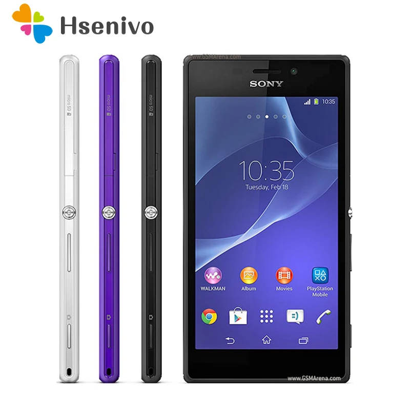 Восстановленный Смартфон Sony Xperia M2 1 ГБ ОЗУ 8 Гб ПЗУ Экран 4 дюйма Android