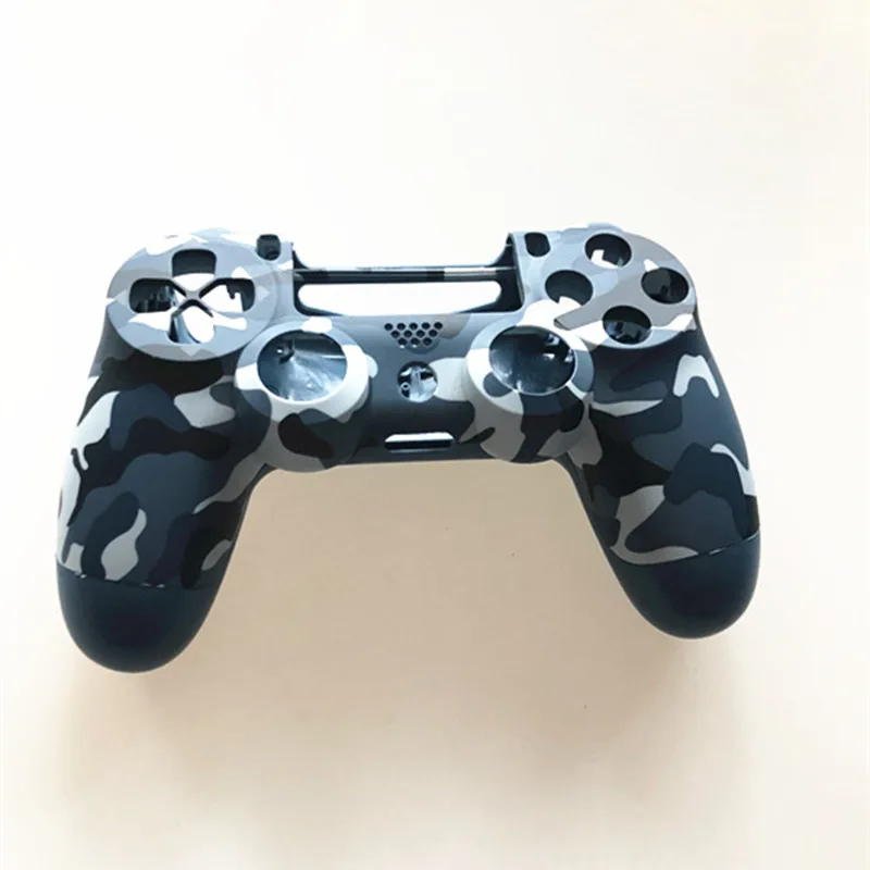 PS4 Pro синий камуфляж Передняя Задняя мягкая сенсорная Лицевая панель Корпус Оболочка Чехол для sony PS4 Pro JDS040 JDM040 v2 Gen 2th контроллер