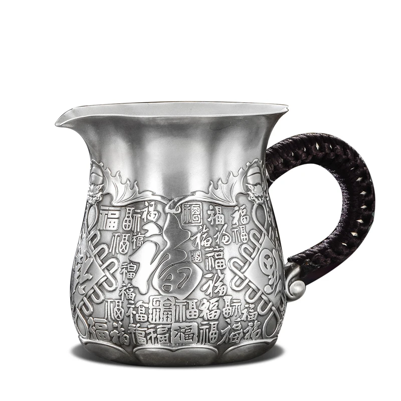 999 Серебряная чайная посуда для кунг фу стакан чайной церемонии|Наборы посуды| |