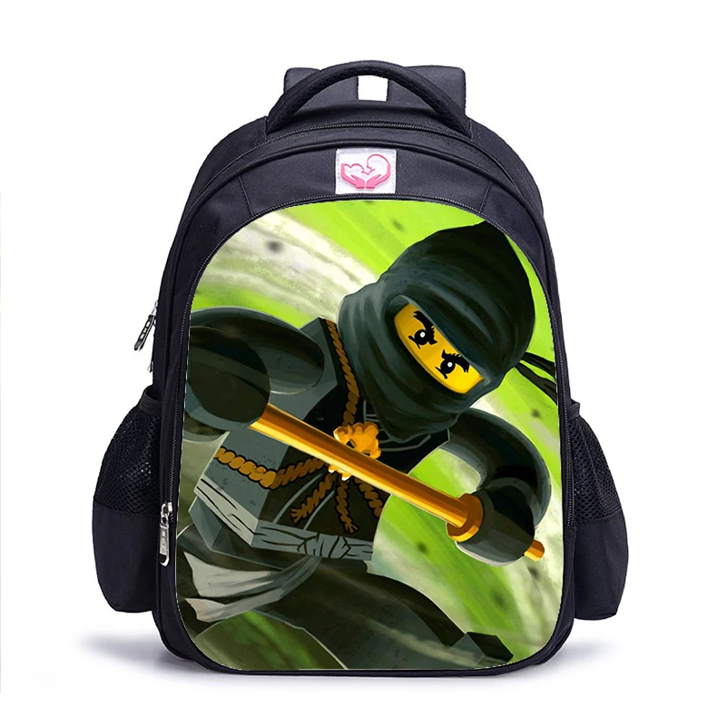 1pc bacpack 7 16 дюймов ниндзя детские школьные сумки ортопедический рюкзак детские школьные мальчиков Mochila Infantil сумки с рисунком - Цвет: 1pc bacpack 7