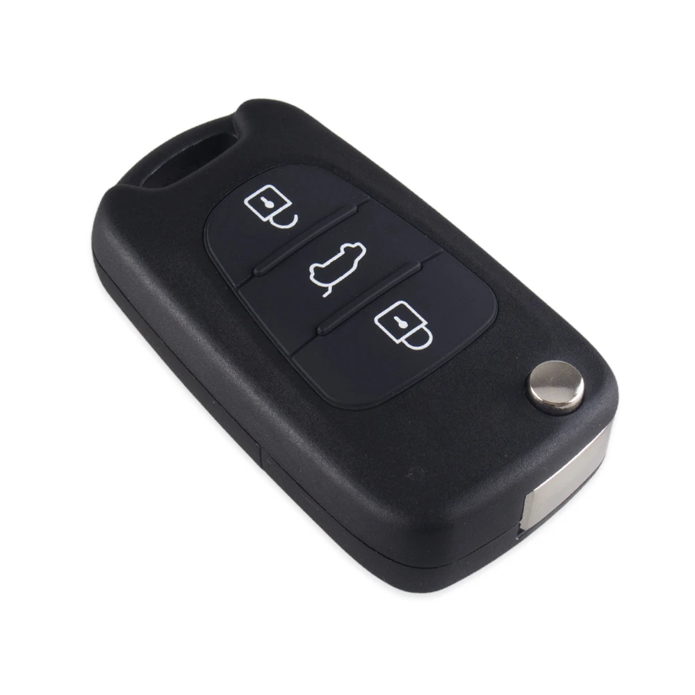 KEYYOU 10x для HYUNDAI I30 IX35 Avante для Kia K2 K5 Sportage Picanto Rio Cerato Ceed Soul откидная оболочка ключа дистанционного управления 3 кнопки