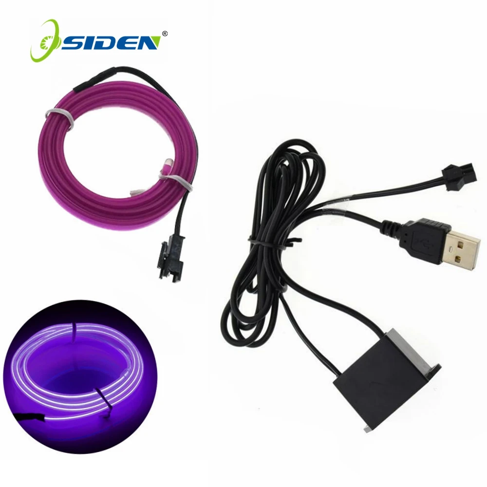 OSIDEN 5 В USB неоновый свет светящийся El String гибкий провод веревка трубка