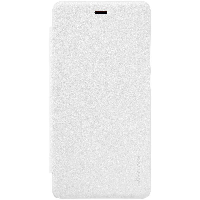 Для Xiaomi Redmi 3 чехол Nillkin Sparkle супер тонкий откидная крышка Дизайн Элитный бренд кожаный чехол для redmi3 с розницу Вышивка Крестом Пакет - Цвет: Белый