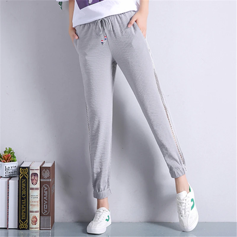 Волшебный цвет чистая пряжа шаровары с лоскутками женский летний отдых тонкие