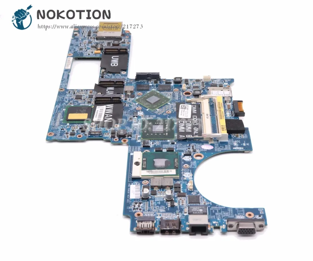 NOKOTION материнская плата для ноутбука Dell Studio XPS 1640 PP35L DA0RM2MBAH0 CN 0P743D основная HD3670 DDR3