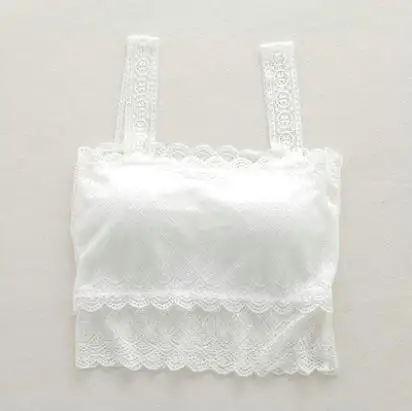 white with chest pad Обернутый грудь нижнее белье женщин Кружева Труба Топы пункт Нижнее белье Короткие для женщин, Труба Топы Бюстгальтер, анти-опорожнение, мода Бесшовные бюстгальтеры - Цвет: white with chest pad