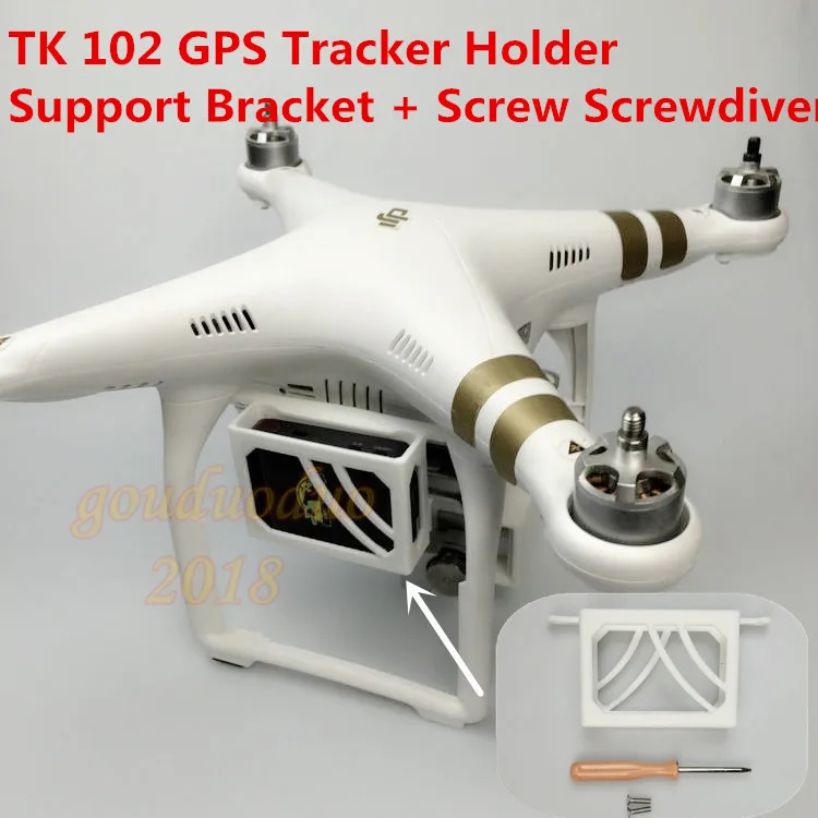 

DJI Phantom 3 V16 & TK 102 GPS Tracker Holder Support Bracket +Screw Screwdiver