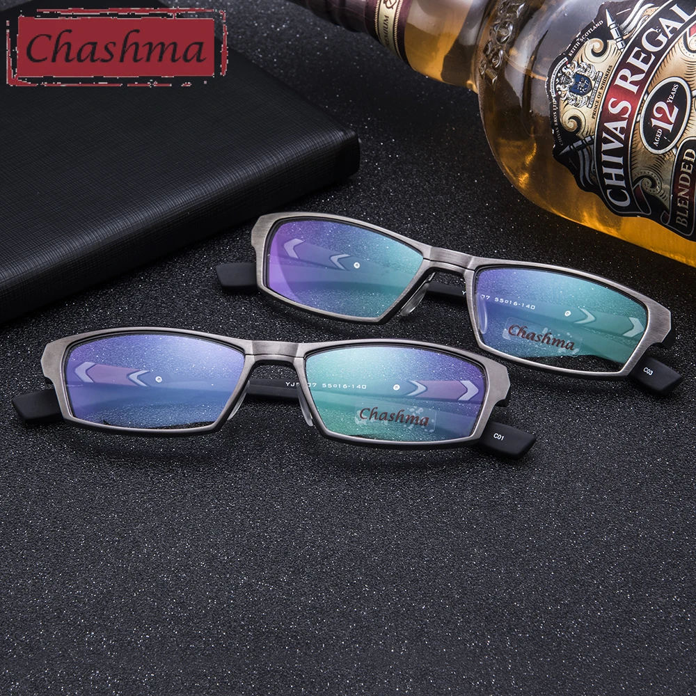 Бренд Chashma, спортивный стиль, мужские очки, титановая оправа, резиновые руки, супер качество, очки, полная оправа, оптические оправы для мужчин