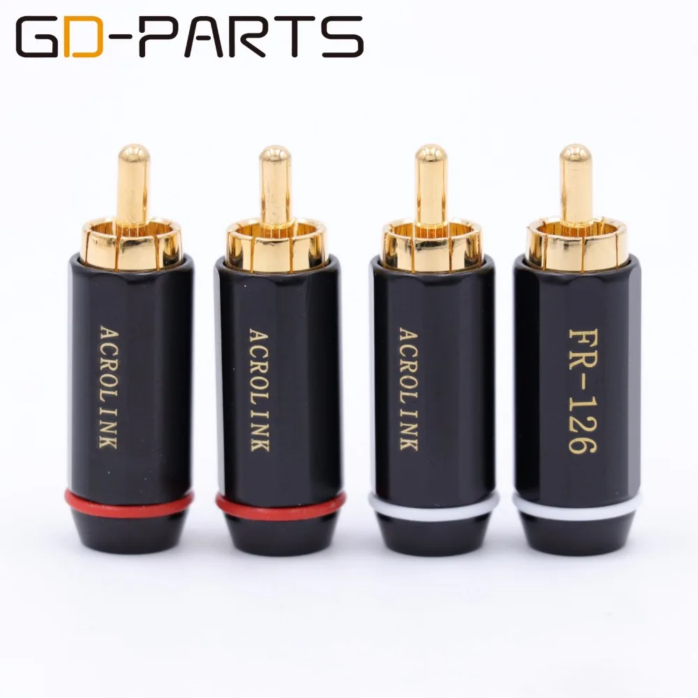 GD-PARTS позолоченный 3,5 мм штекер RCA разъем адаптер для cd-плеера AMP аудио-видео терминал припой бесплатно