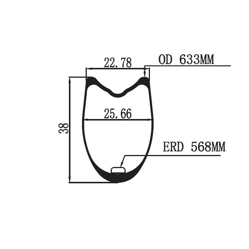700c 38mm Tubular Road bicycle Carbon Rim Width 23mm V brake basalt track ERD 568mm UD 3K 12K Twill | Спорт и развлечения