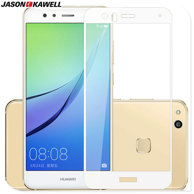 Полное покрытие закаленное стекло Защита экрана для Huawei P10 P9 Plus много цветов с
