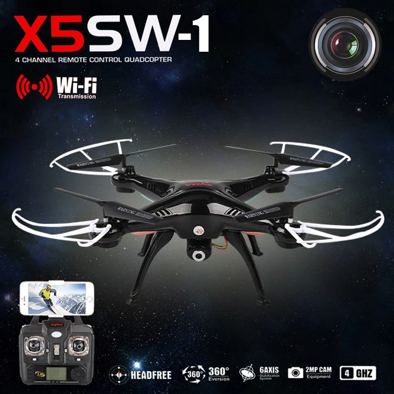 X5SW 1 FPV RC Квадрокоптер Дрон с Wifi камерой 2 4G вертолет дроны передача дистанционного