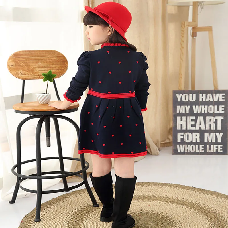 Детская повседневная трикотажная одежда новинка 2018 на весну и осень платья для