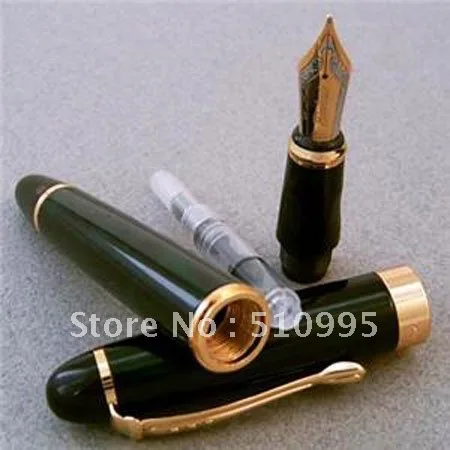 Перо с широким основанием Jinhao 18KGP перьевая ручка золотого зеленого черного цвета