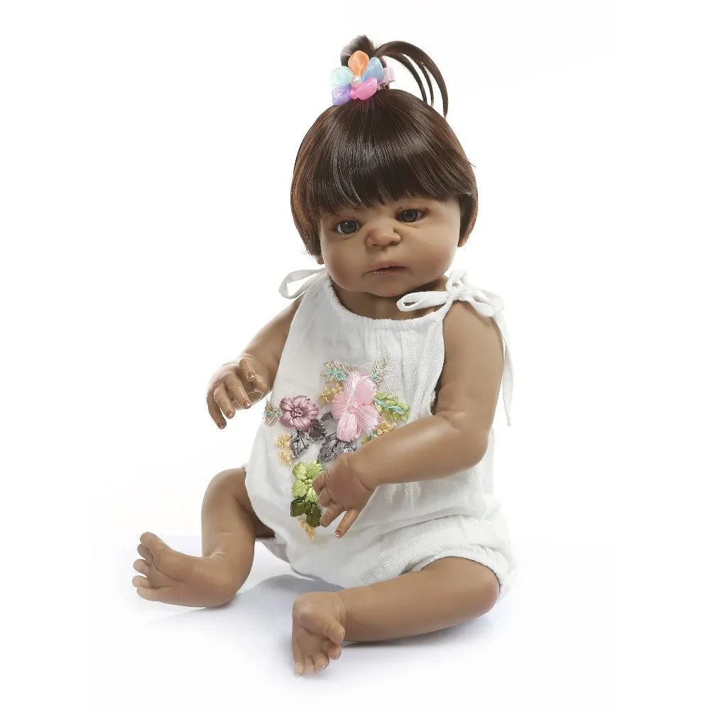 NPK 22 дюймов 56 см куклы Reborn baby girl Full Body силиконовые виниловые реалистичные куклы принцессы для младенцев Детские игрушки в подарок