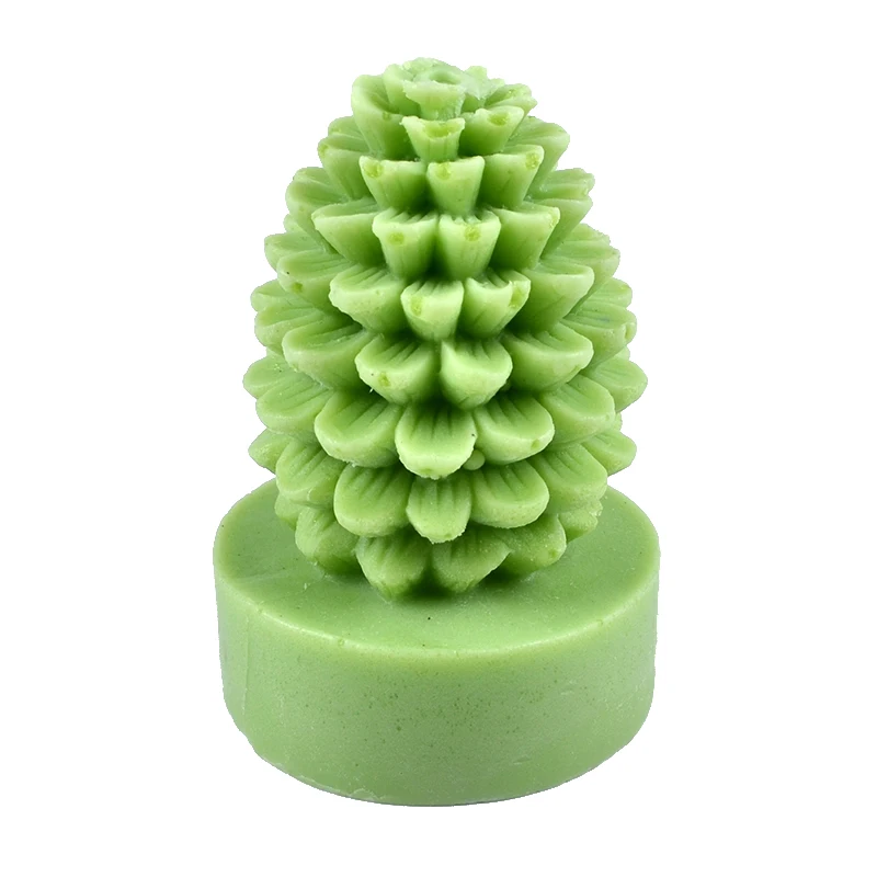 Николь силиконовая Свеча Плесень 3D ананасовая елка, украшение ручной работы мыло плесень