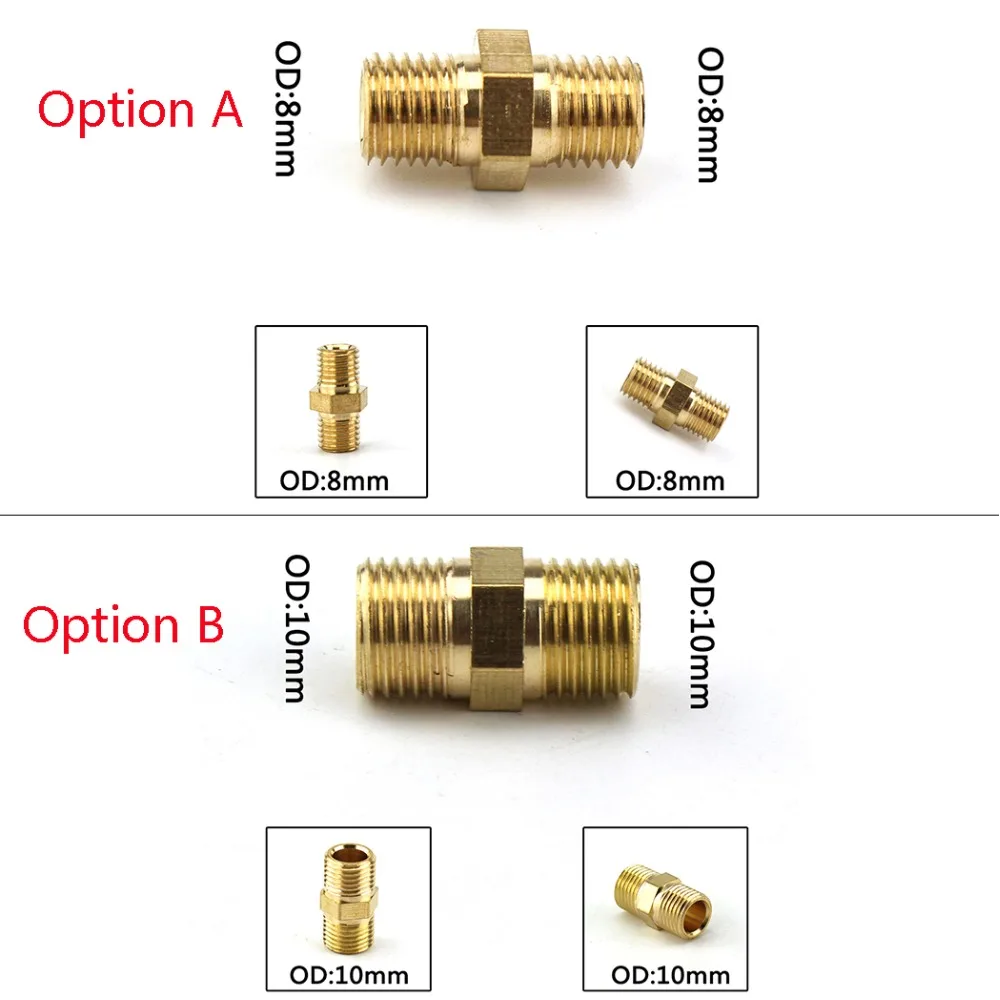 PCP Airforce медный двойной конец штепсельная вилка быстроразъемный соединитель M10x1